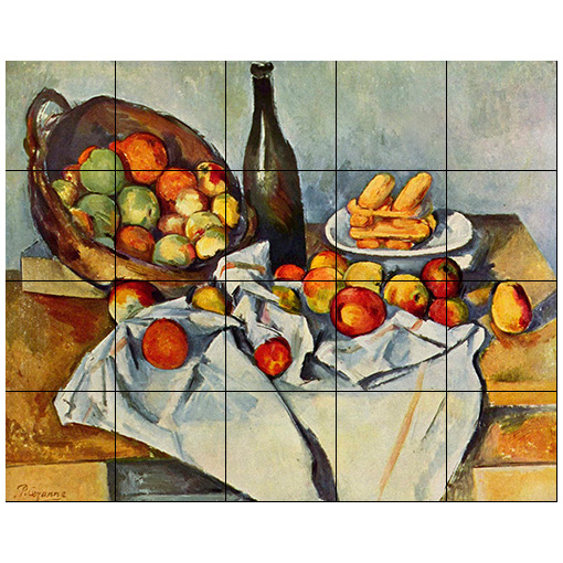 Cezanne "Fruit in Basket"